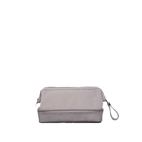 Premium Men's Travel Dopp Kit in Grey - Water-Resistant Toiletry Bag for Gym, Camping & Business Trips
