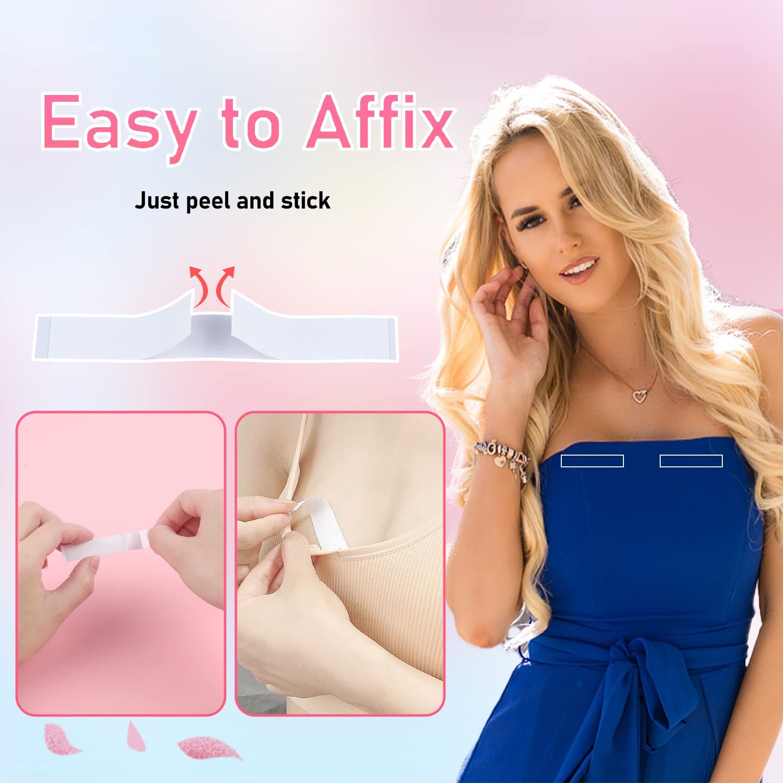 180 Pcs Double Sided Fashion Tape for Clothes & Body - Clear Self Adhesive Body Tape for Dresses, Secret Bra Tape & Lingerie - Perfect for Strapless Dresses, Backless Outfits & Wardrobe Fixes