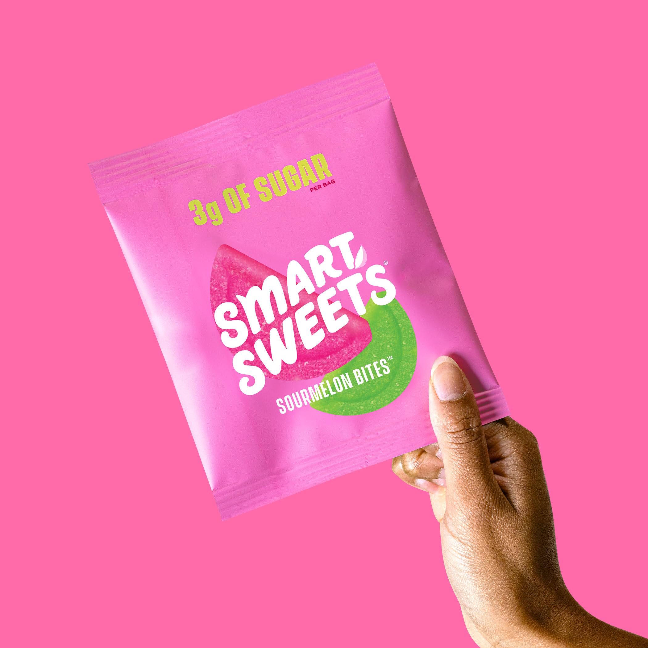 Smartsweets Sour Melon Gummy Candy - 1.8oz Bag | Low Sugar, Keto-Friendly Snacks for Kids & Adults | Perfect for Lunchboxes, Movie Nights & Road Trips