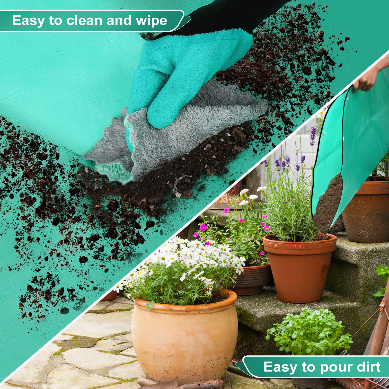 2 Pack Waterproof Plant Repotting Mat - 39.4