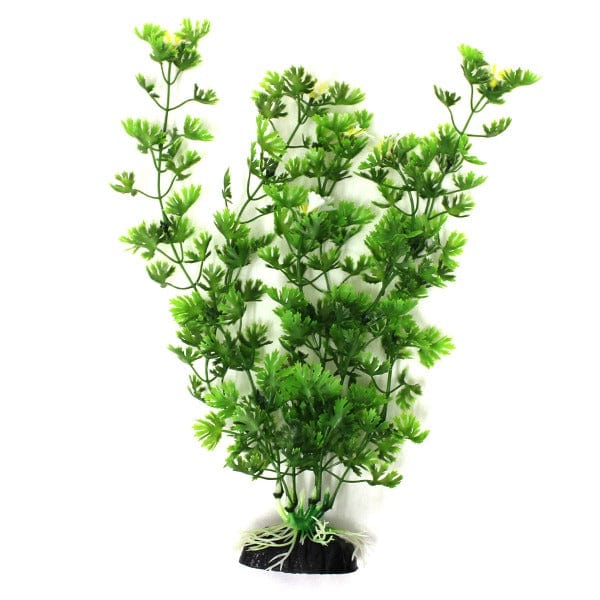 12 Pack Green Water Parsley Plastic Aquarium Plants - Realistic Fish Tank Decor for Tropical & Freshwater Aquariums - Perfect for Betta Fish, Goldfish & Aquatic Pets