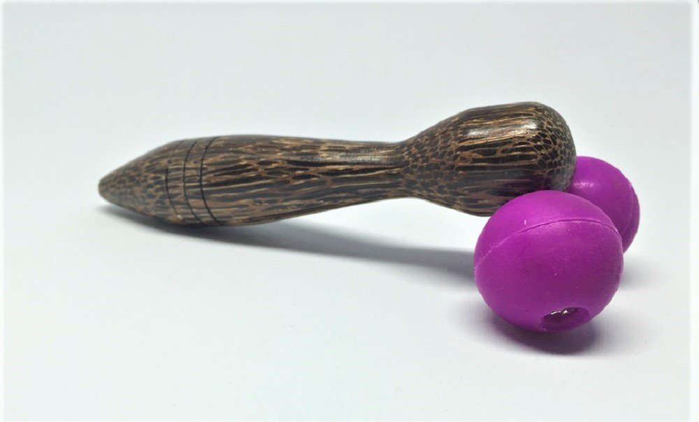 Purple Silicone Massage Roller for Body & Foot Pain Relief - Relaxing Muscle Therapy for Athletes, Yoga & Post-Workout Recovery
