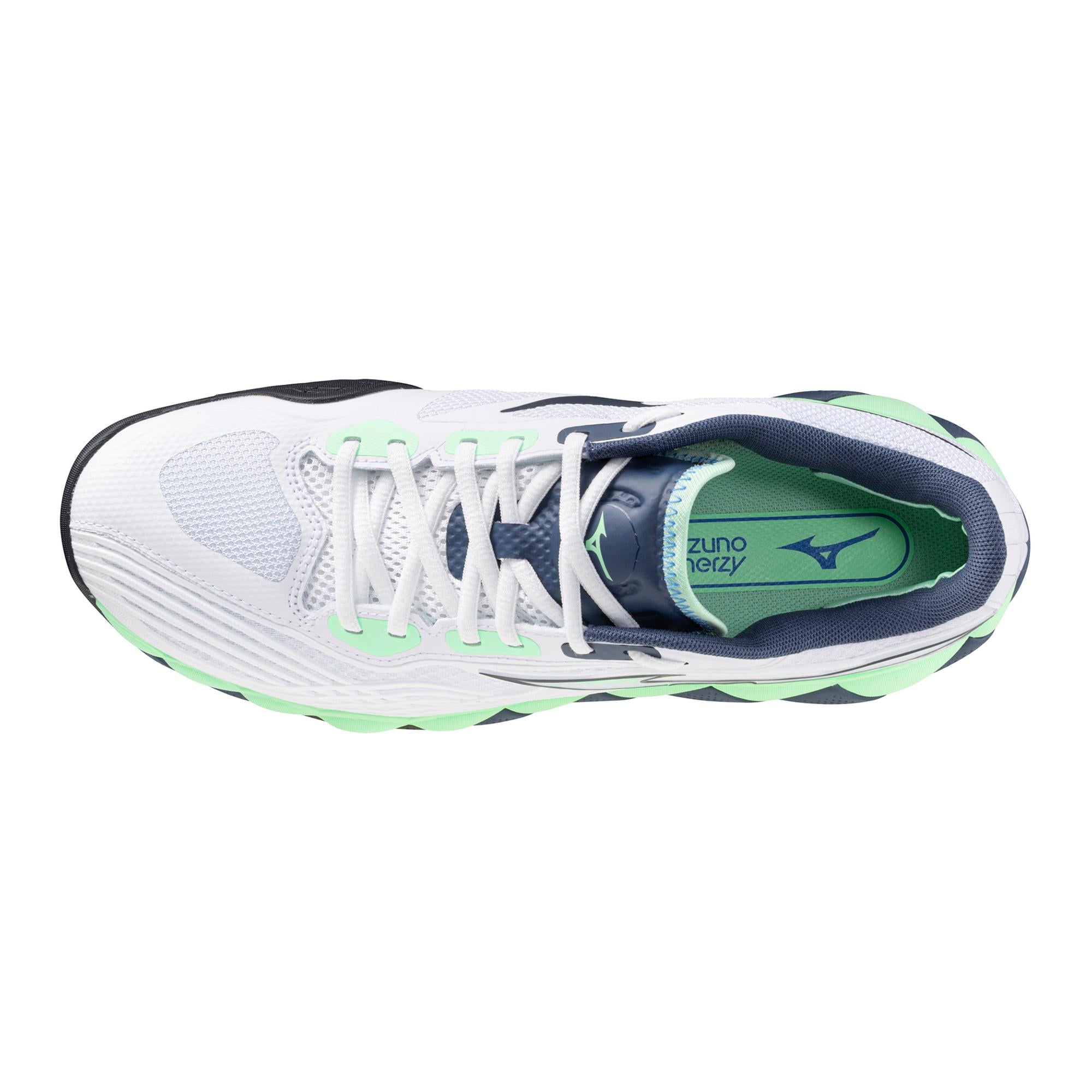 Mizuno Wave Enforce Tour White & Mint Men's Tennis Shoes - Lightweight Performance Court Shoes for Competitive Play & Training