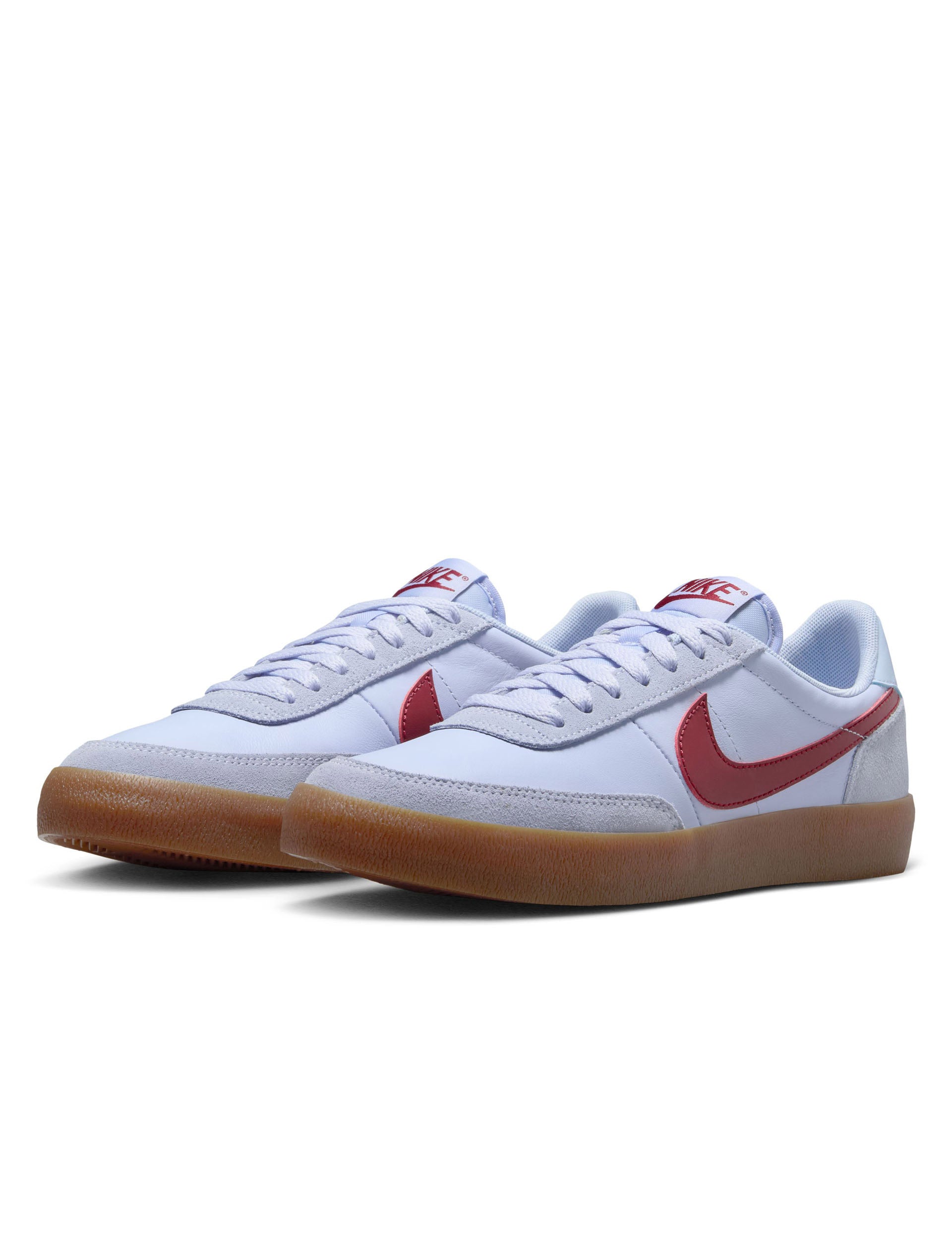 Nike Killshot 2 Leather Sneakers - Royal Tint/Gum Medium Brown/White/Team Red | Classic Court Shoes for Men | Perfect for Casual Wear, Office & Street Style