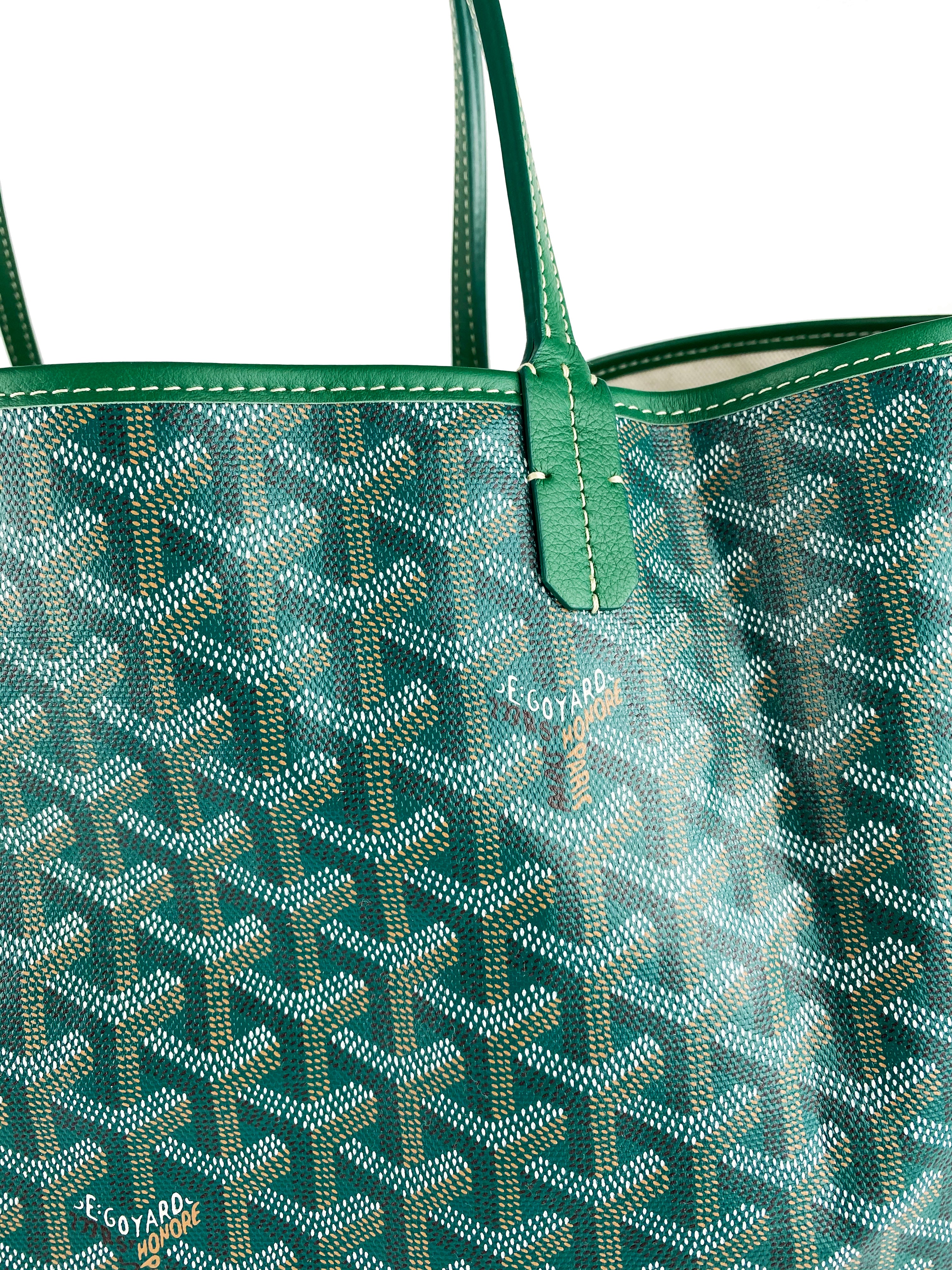 Luxury Goyard Green St. Louis Tote Bag - Premium Designer Handbag for Women - Fashionable & Durable Shopping Tote - Perfect for Work, Travel & Everyday Use