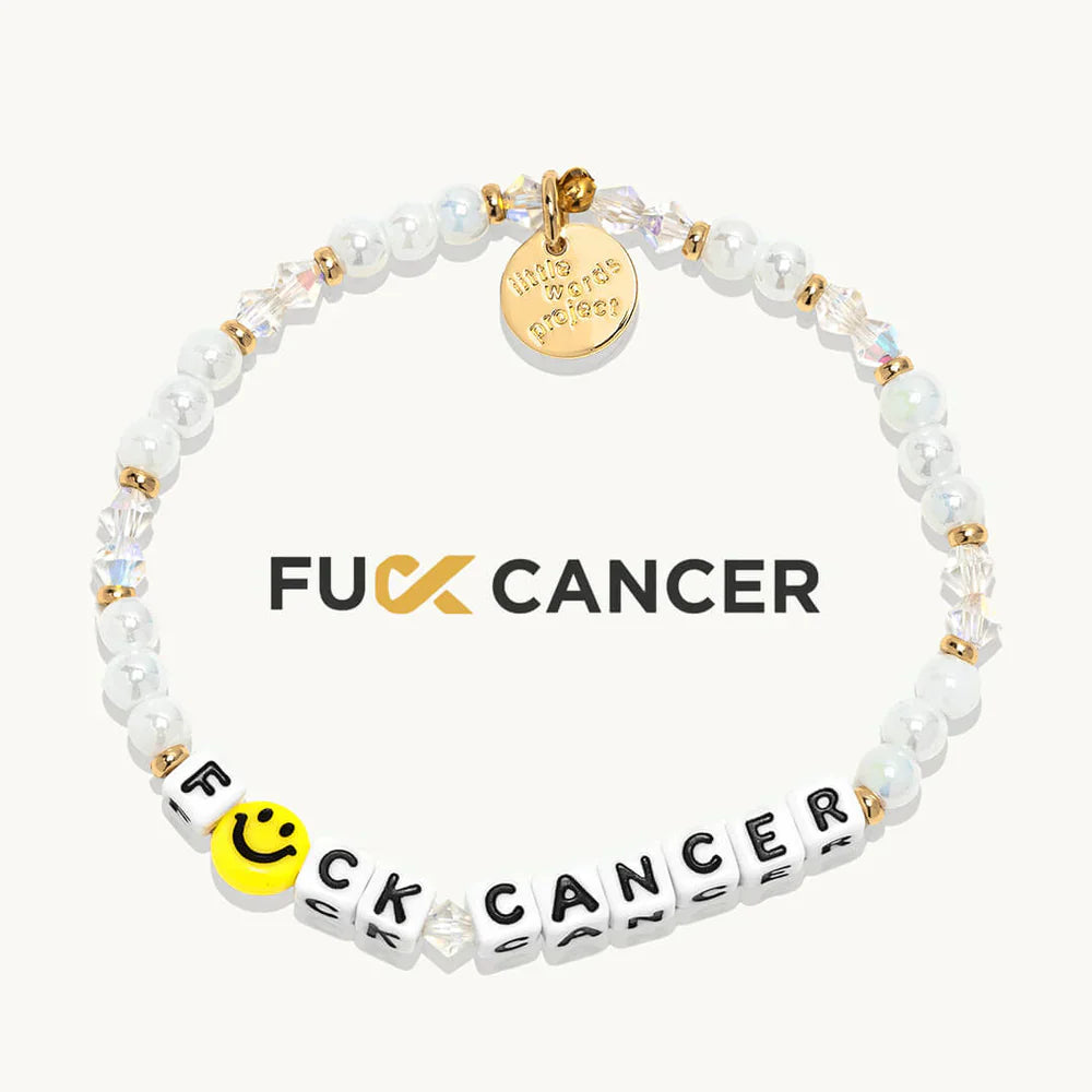 F*ck Cancer Bracelet for Men & Women - Motivational & Inspirational Awareness Jewelry - Perfect for Fundraising, Support Groups & Daily Wear
