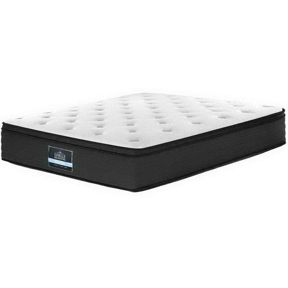 Eve Euro Top Pocket Spring Mattress 34cm Thick King Size - Premium Support for Back Pain Relief & Pressure Relief - Perfect for Master Bedroom, Guest Room & Luxury Hotels