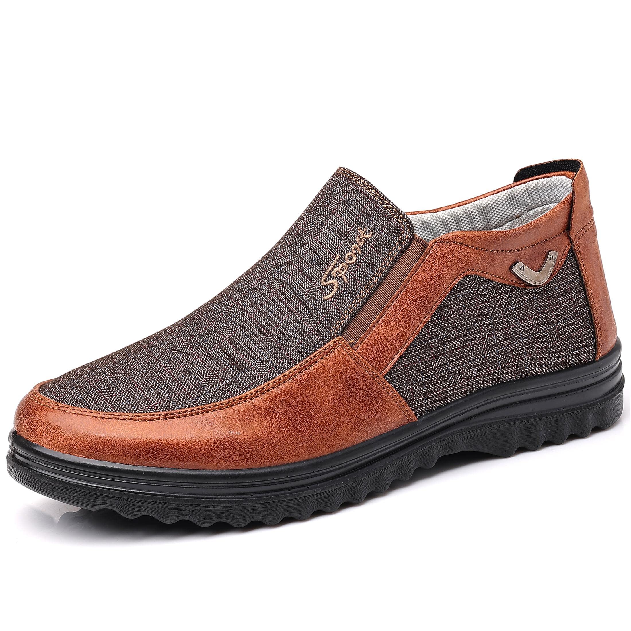 COSIDRAM Men's Casual Loafers - Lightweight Breathable Moccasin Shoes for Men | Comfortable Slip-On Ankle High Shoes for Walking, Travel & Daily Wear