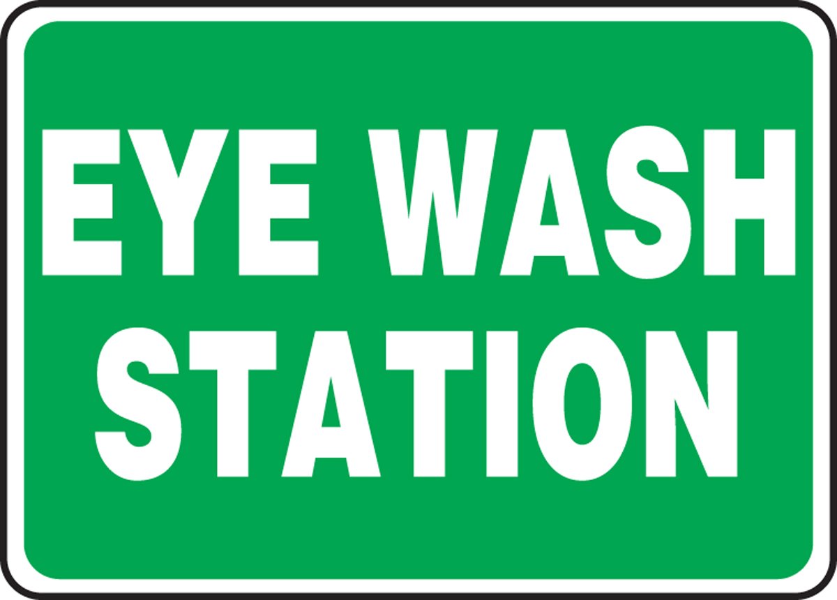 14x20 Inch ANSI Compliant Polycarbonate Eye Wash Station Sign - OSHA Approved Safety Sign for Workplace, Labs & Factories | Durable Chemical Plant & Industrial Safety Equipment | Perfect for OSHA Inspections, Hazard Identification & Safety Training | Use in Eye Wash Stations, Emergency Rooms, Construction Sites & Manufacturing Facilities | Ideal for Workplace Safety Compliance, Emergency Preparedness & Hazard Awareness in Industrial Environments