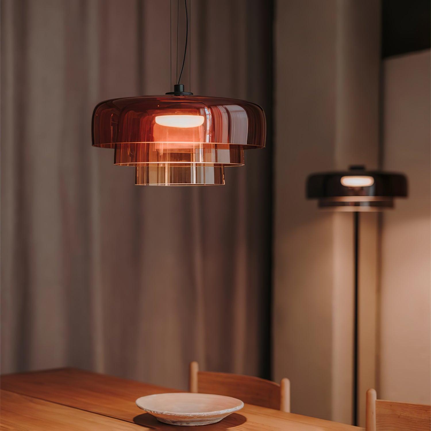 Modern Levels Pendant Light - Adjustable Hanging Lamp for Kitchen Island, Dining Room, and Bedroom Lighting - Sleek Design with Dimmable LED Bulb
