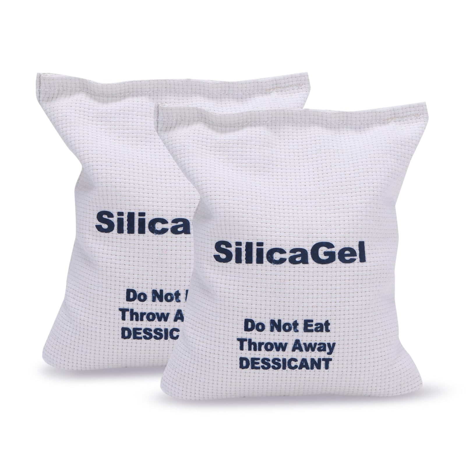 2 x 500 Gram (2.2 lbs) Rechargeable Silica Gel Desiccant Packs - Moisture Absorbers for Storage Safe, Closet, Gun Safe, Camera Equipment & Electronics - Reusable Dehumidifier for Moisture Control & Protection