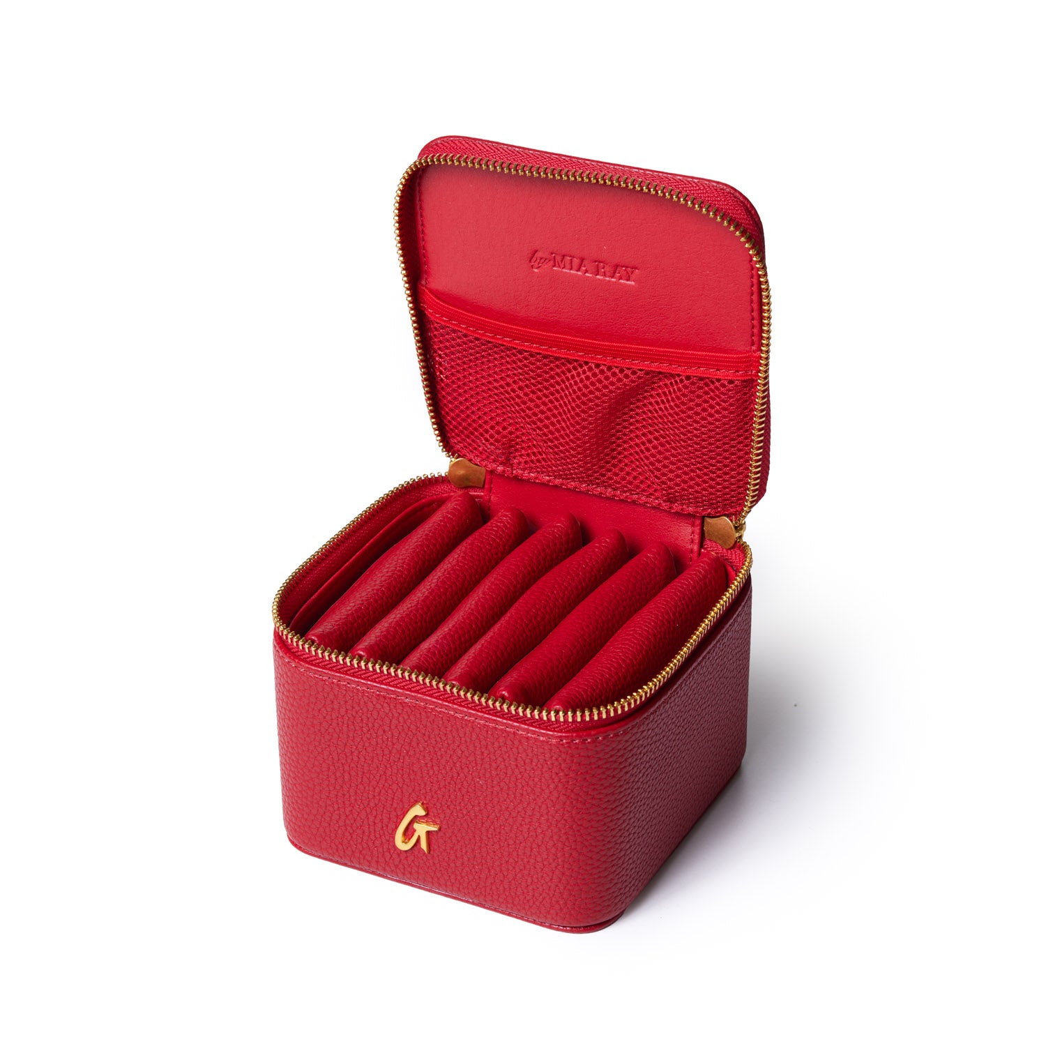 Pebble Jewelry Case - Elegant Red Velvet Jewelry Box for Necklaces, Rings & Earrings | Perfect for Travel, Gifts & Home Storage