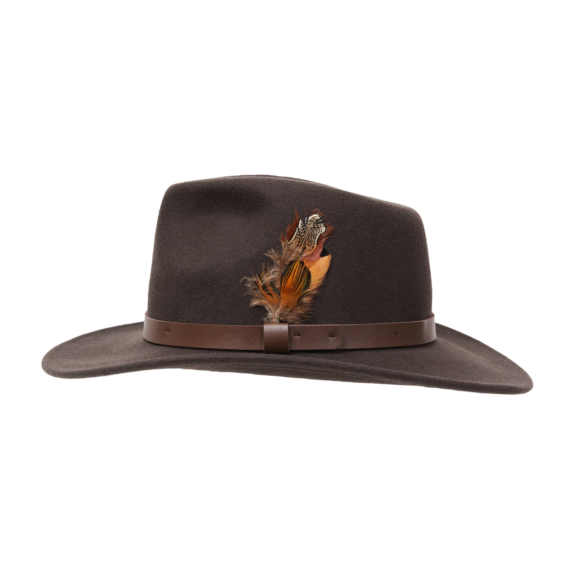Stylish William Fedora Hat for Men - Classic Wool Felt Dress Hat with Brim - Perfect for Weddings, Parties & Formal Occasions