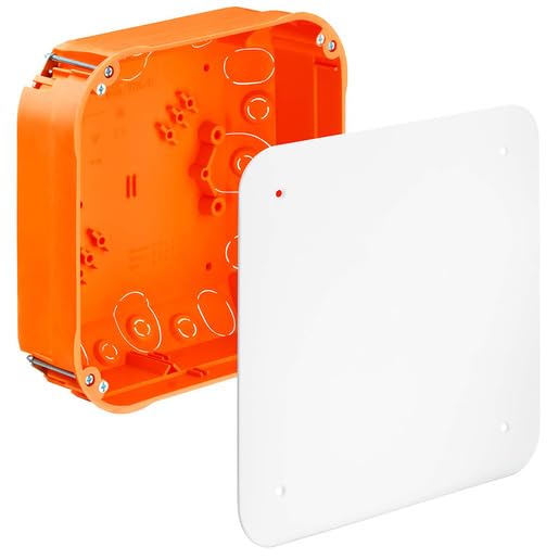 Kaiser Junction Box 165 x 165 x 72mm - Waterproof Electrical Enclosure for Outdoor & Indoor Wiring - Perfect for Home, Garage, and Industrial Electrical Projects