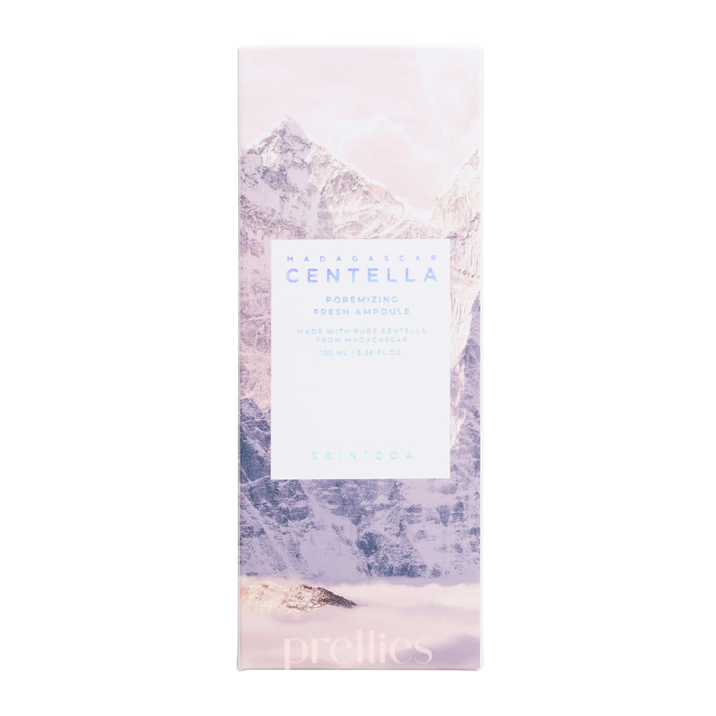 SKIN1004 Madagascar Centella Poremizing Fresh Ampoule 100ml - Korean Skincare for Oily & Acne-Prone Skin - Hydrating & Pore Minimizing Serum for Daily Face Care Routine