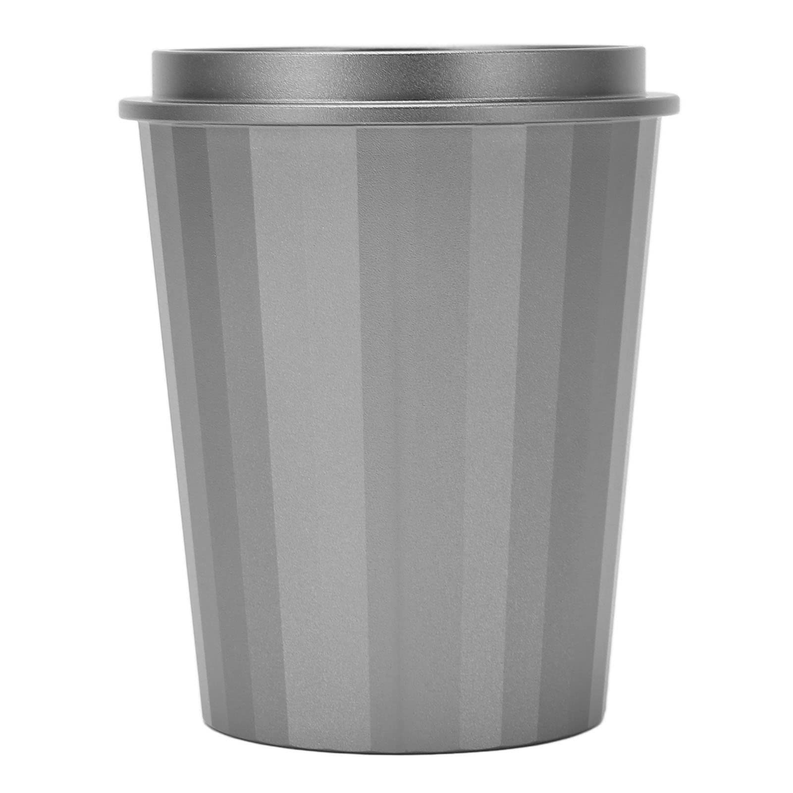Premium Stainless Steel Espresso Powder Dosing Cup - Multipurpose Coffee Grounds Dispenser for Espresso Machines, Milk Tea & Coffee Shops, Home Baristas (Silver Gray) | Perfect for Precise Coffee Dosing & Brewing at Cafes or Home Coffee Stations
