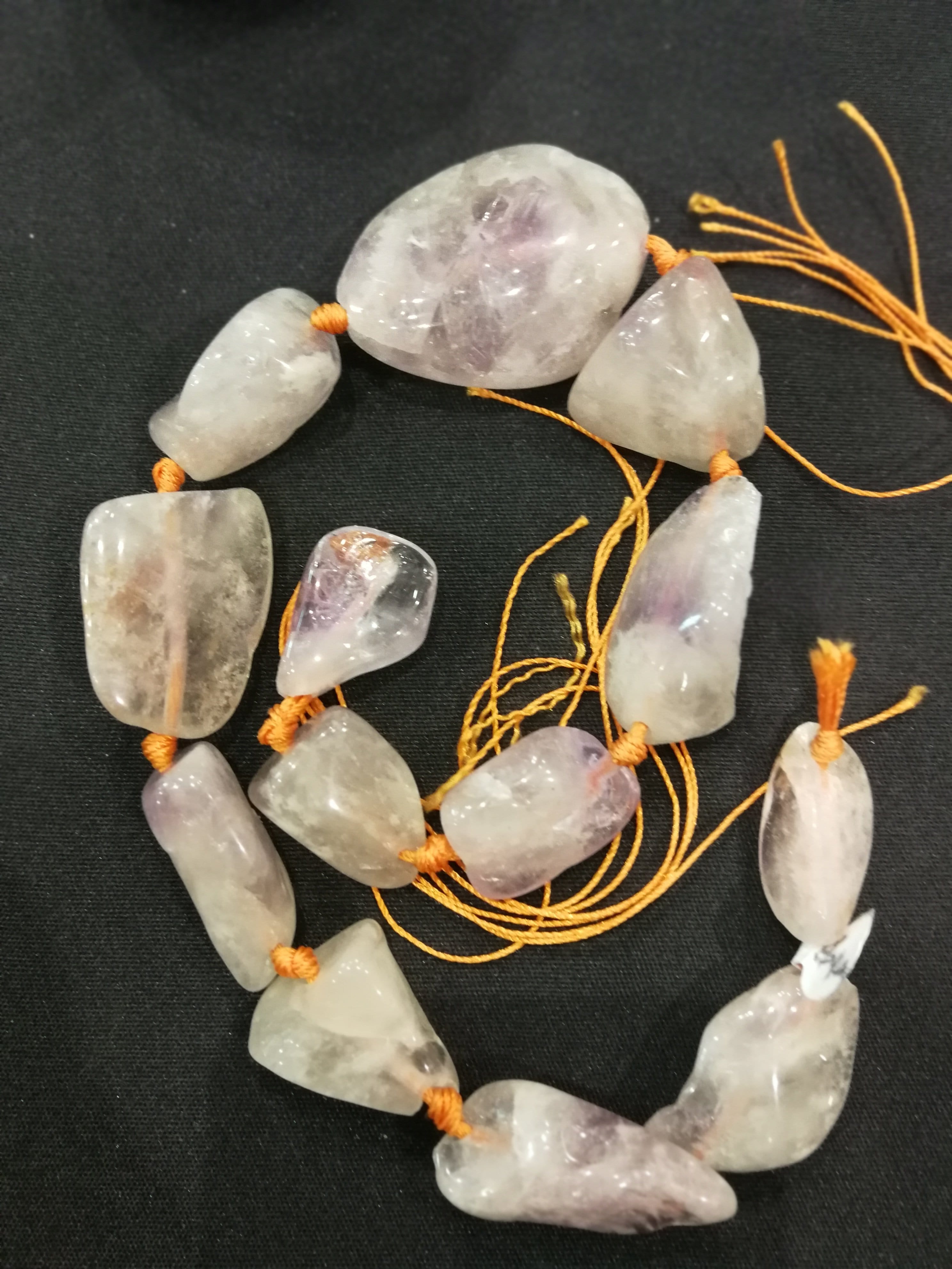 Natural Amethyst Graduated Nugget Bead Strand for Jewelry Making - DIY Necklace, Bracelet & Earrings - Healing Crystal Beads for Meditation & Spiritual Gifts