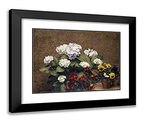Black Modern Wood Frame with Double Matting