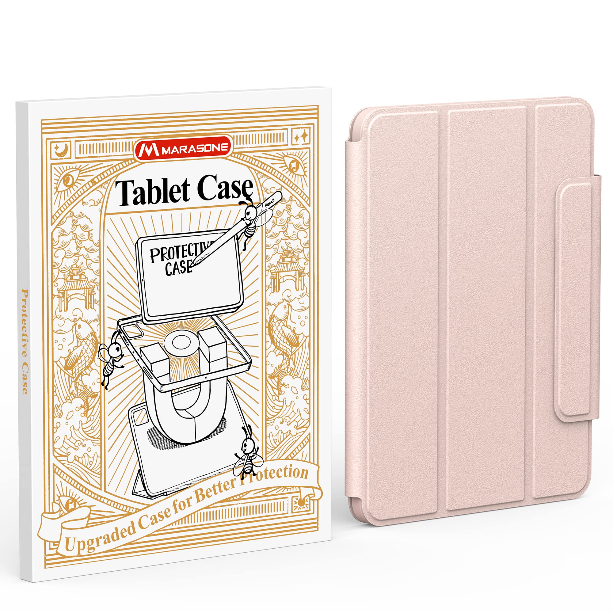 Premium Slim Protective Case for iPad Pro 11 inch (1st, 2nd, 3rd & 4th Gen 2018-2022) with Wireless Apple Pencil Charging | Magnetic Stand & Auto Sleep/Wake Cover | Stealth Pink | Perfect for Work, Study & Travel