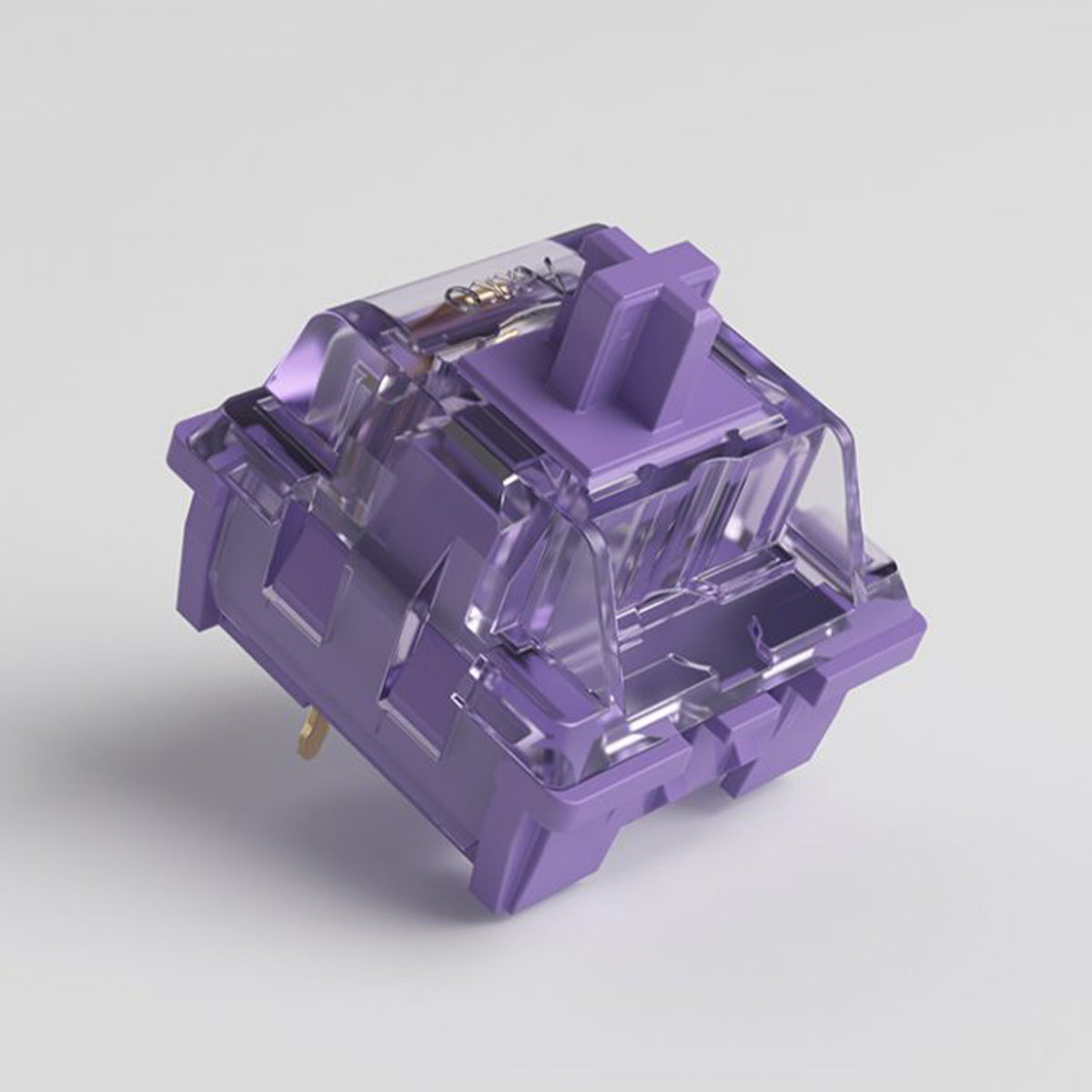 Akko CS Lavender Purple Tactile Switches - 45 Pcs Set (Pre-Lubricated) for Mechanical Keyboards - Perfect for Gaming, Typing & Office Work
