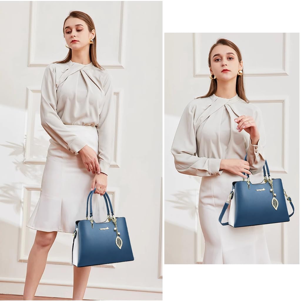 Stylish Women's PU Leather Satchel Purses & Handbags - Tote, Top Handle, Shoulder & Crossbody Bags for Work, Travel & Everyday Use