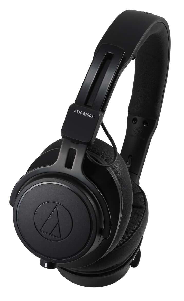 Audio-Technica ATH-M60XA Professional Closed-Back Studio Headphones with High-Quality Sound for Music Production, Recording & DJing - Perfect for Home Studios, Podcasting & Audio Monitoring
