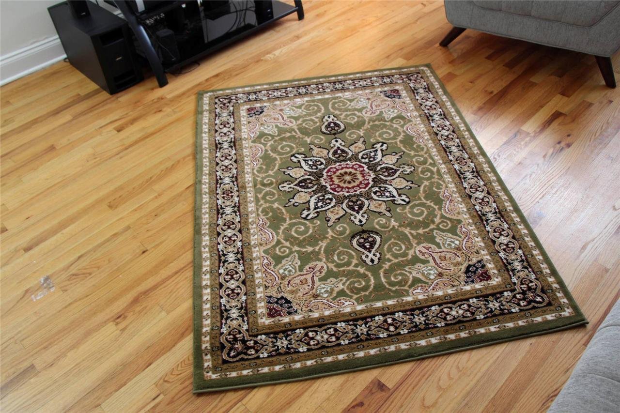 Handmade Persian Isfahan Area Rug 5'2