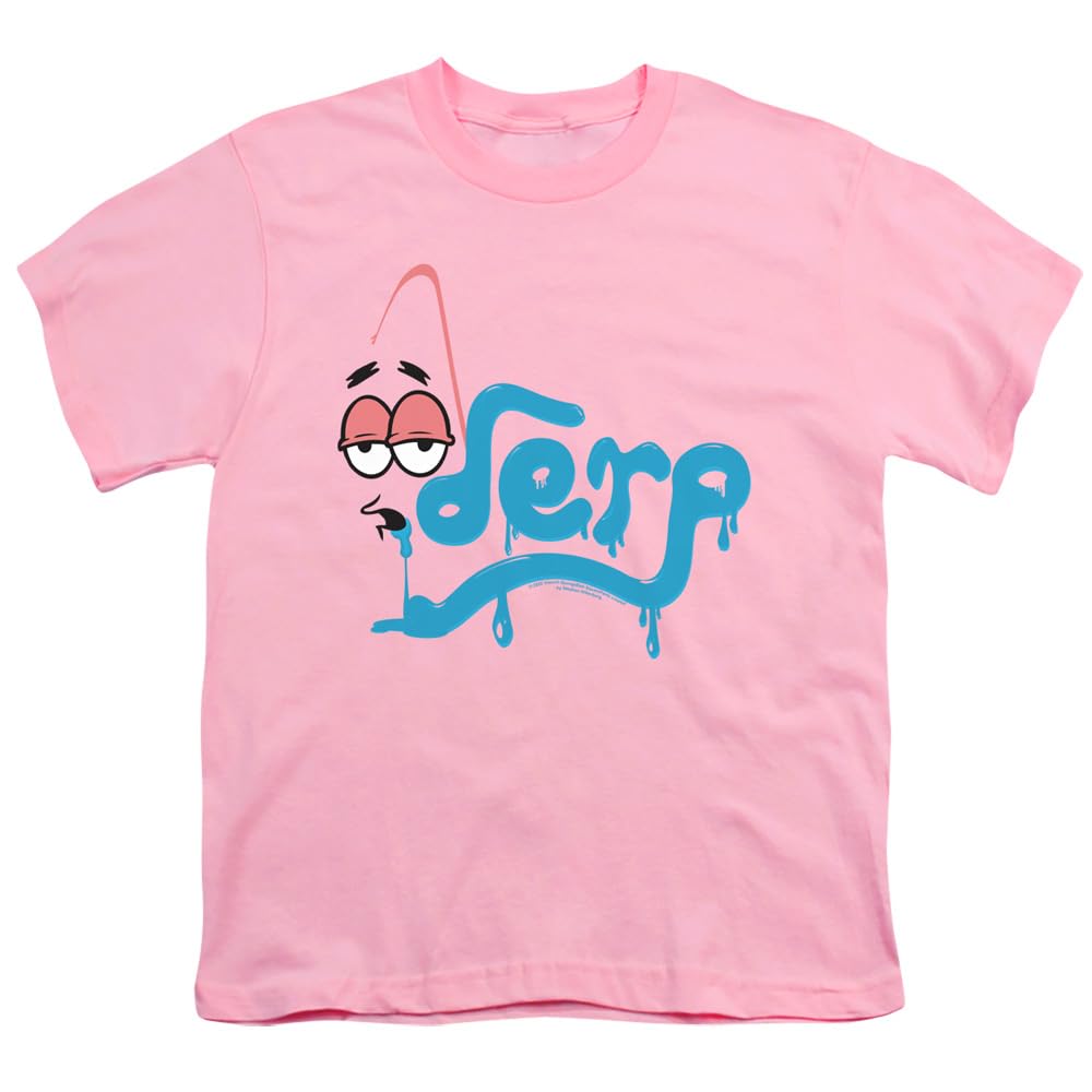 Spongebob Derp Unisex Youth T-Shirt | Cartoon Graphic Tee for Kids & Teens | Perfect for Casual Wear, School & Birthday Parties