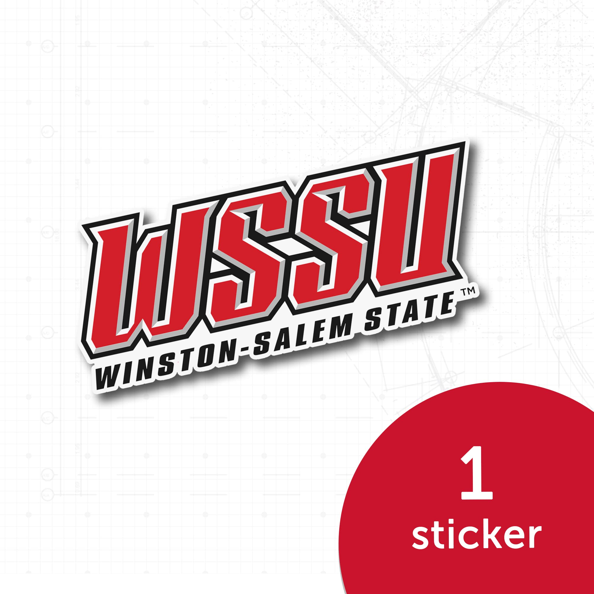 Winston-Salem State University WSSU Rams HBCU Desert Cactus Vinyl Decal - Laptop, Water Bottle, Car, Scrapbook Sticker (IND 00029) - Perfect for School Spirit, College Pride & Alumni Gifts