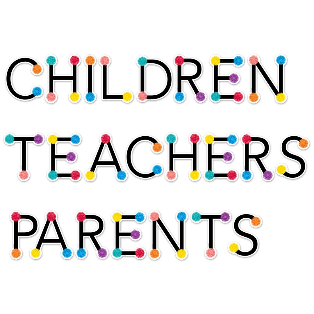 CTP Pom Uppercase Punch-Out Letters for Classroom – Essential Homeschool Supplies – Top Back To School Supplies (8750) – Perfect for Bulletin Boards, DIY Crafts & Teacher Decorations