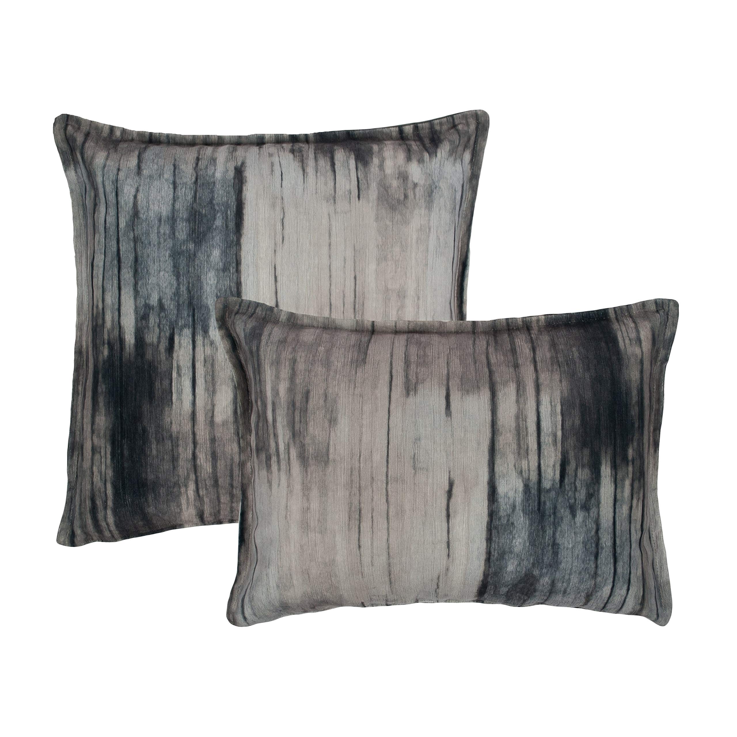 Luxury Velvet Steel Combo Decorative Throw Pillows for Sofa & Bed - Soft Cushion Covers for Living Room, Bedroom, and Home Decor