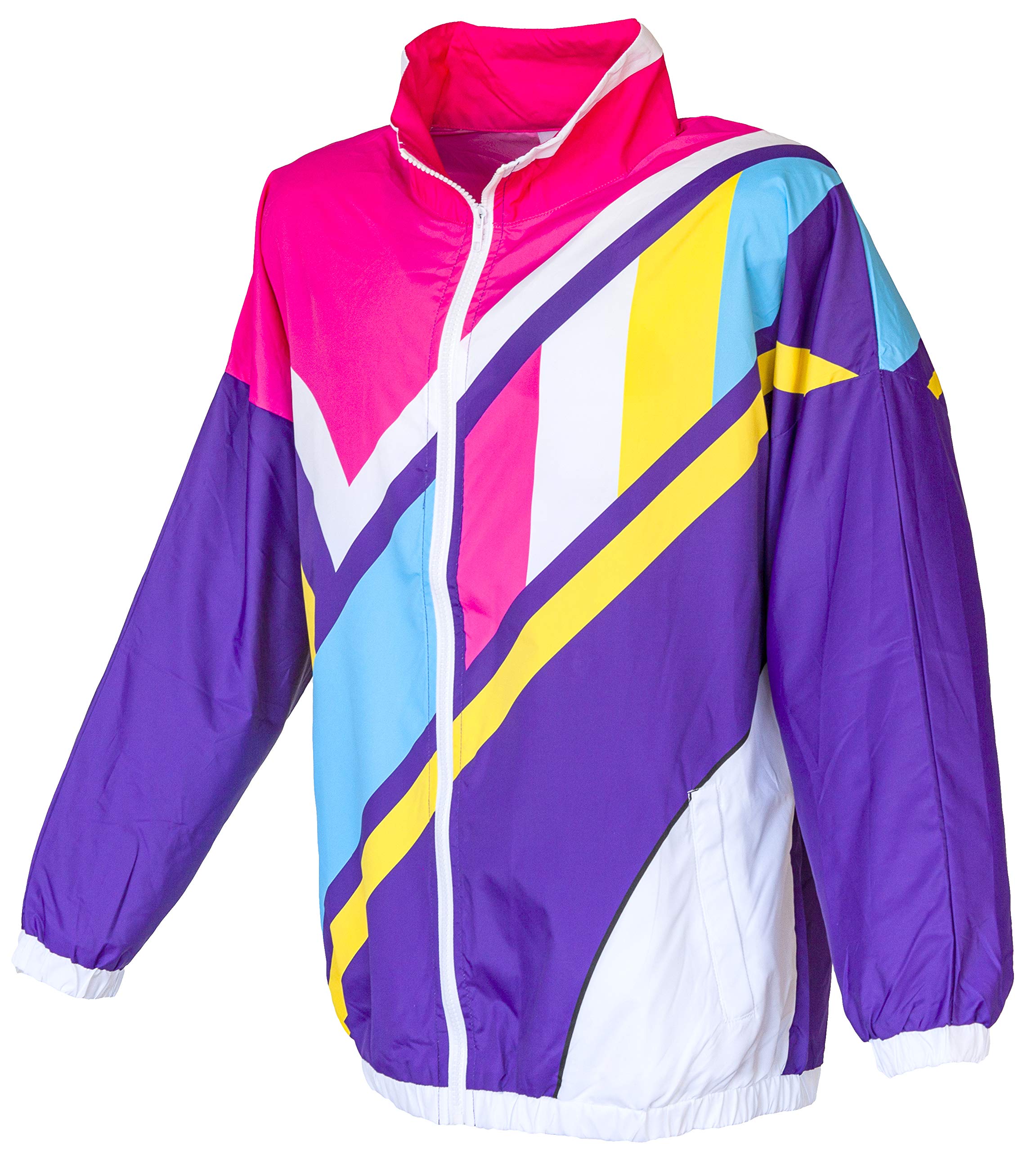 Vintage 80s & 90s Retro Windbreaker Jacket - Funny Guy Mugs Collection - Perfect for 80s Theme Parties & Casual Streetwear