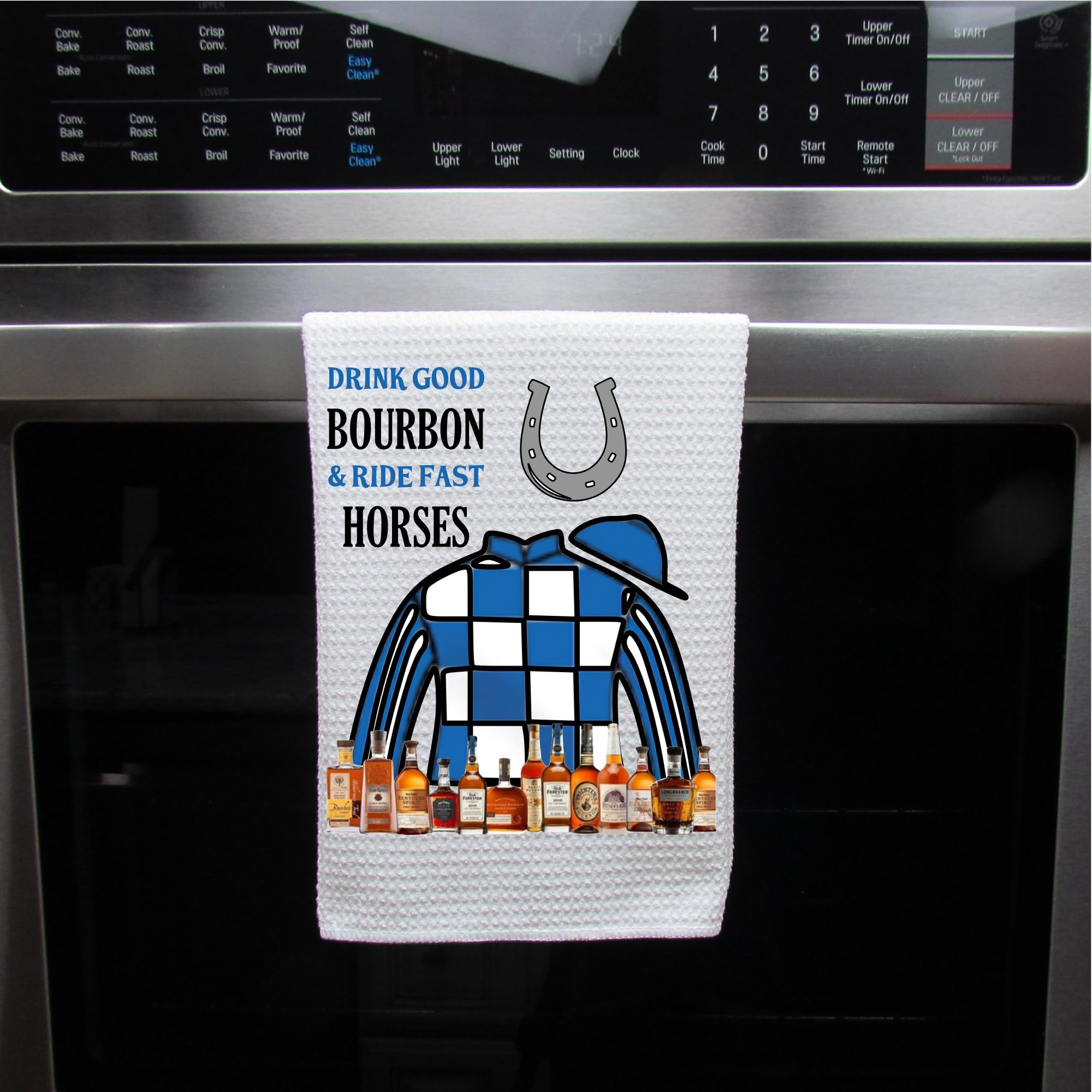 Premium Coffee Bar Towel - Absorbent Kitchen & Dish Towel Set - Ideal Housewarming Gift for Dad, Friends & Bourbon Lovers - Perfect for Home Bar Decor, Coffee Shops & Country Kitchen Use