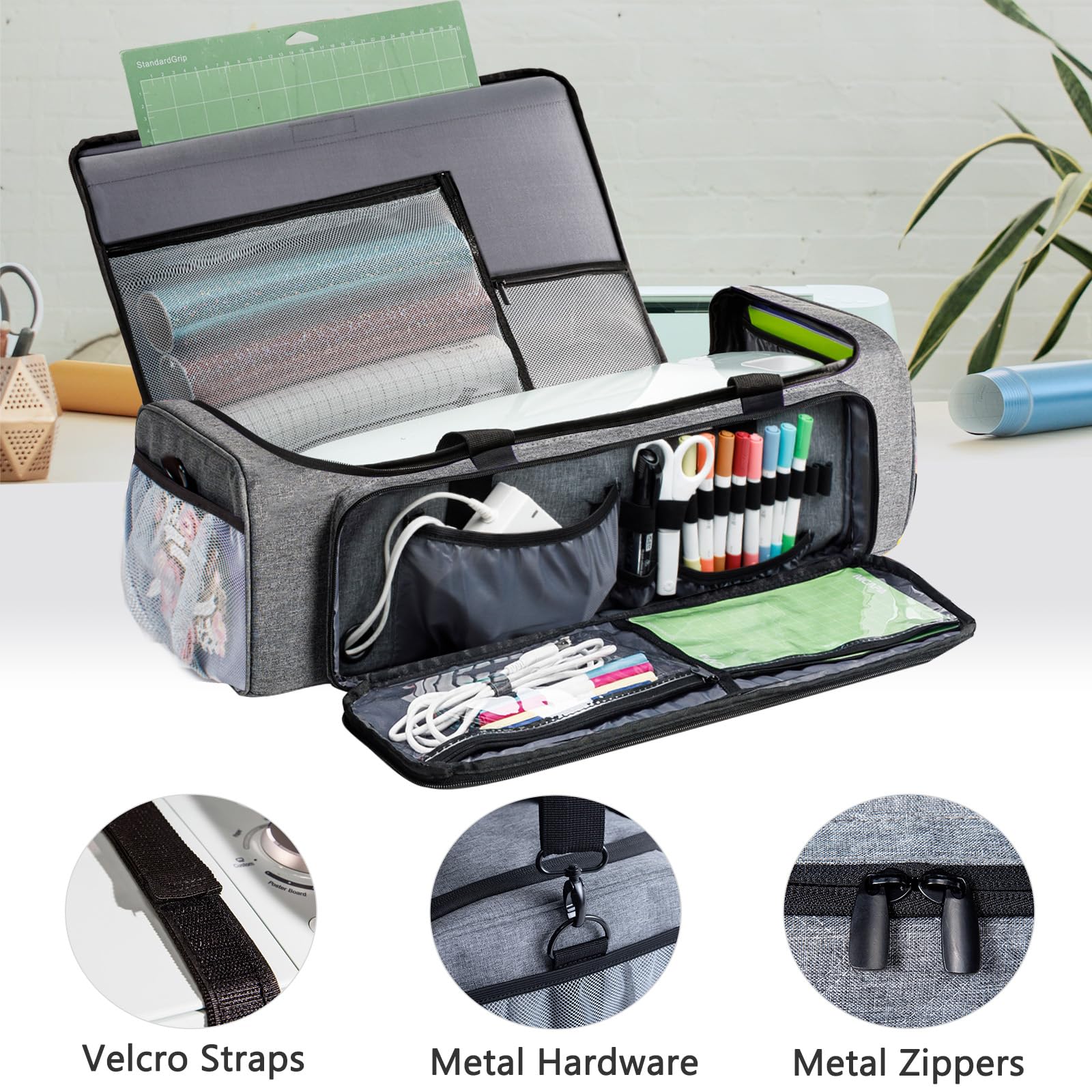 Premium Carrying Case Bag for Cricut Maker 4/3, Explore 4/3/Air 2 - Large Storage Organizer for Cricut Machines & Accessories - Perfect for Crafting, Travel & Home Organization