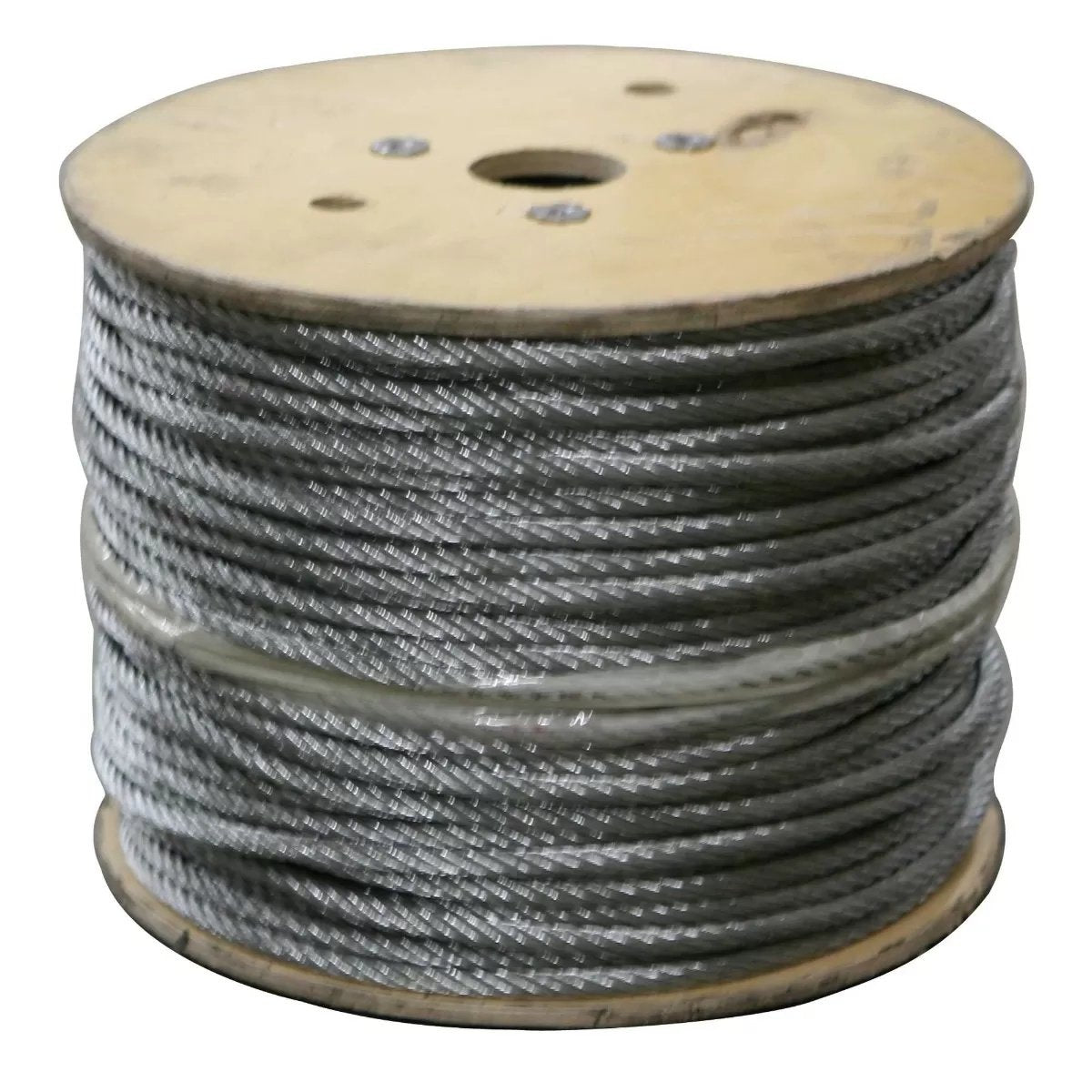 7x19 Galvanized Steel Cable Roll - 1,000 ft Heavy Duty Wire Rope for Construction, Fencing & Marine Applications