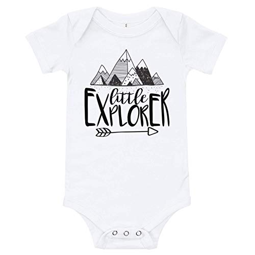 Little Explorer Baby Bodysuit - Soft Cotton Onesies for Boys & Girls | Cute Newborn Outfit for Playtime, Photo Shoots & Everyday Wear