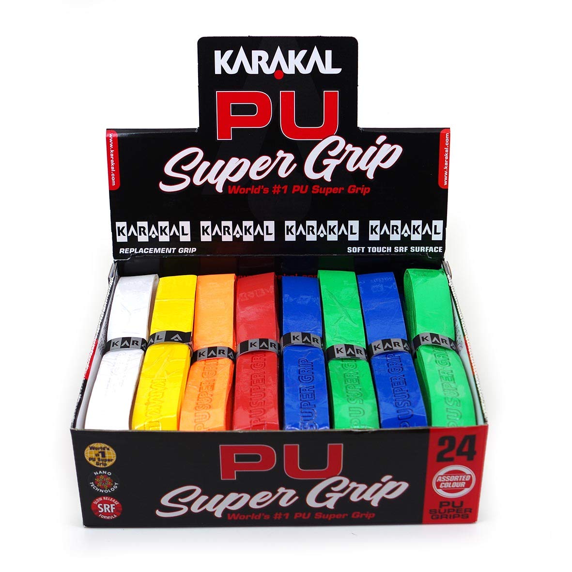 Karakal PU Super Grip Self-Adhesive Tape - Enhanced Grip for Badminton, Squash, Tennis, Hockey Sticks & Curling - Perfect for Sports & Training Sessions