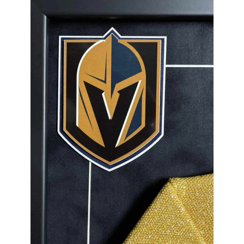Marc Andre Fleury Signed Vegas Golden Knights Gold Alternate Jersey - Framed Autographed NHL Memorabilia for Collectors & Hockey Fans - Perfect for Man Cave, Sports Bar, or Gift