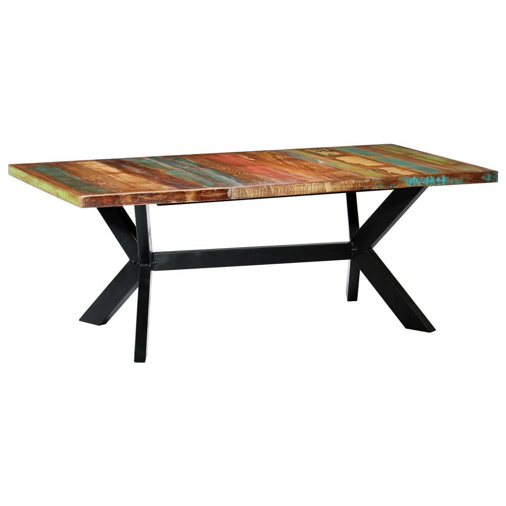 vidaXL Industrial Rectangular Dining Table 78.7