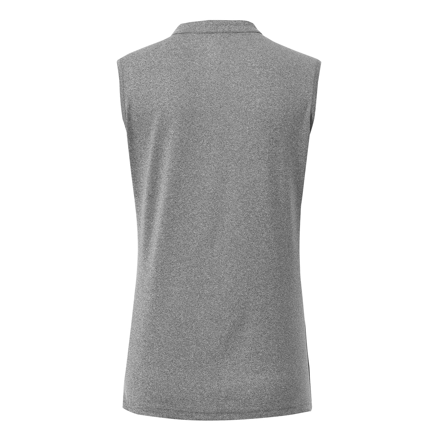 BASUDAM Women's Sleeveless Golf Polo Shirts - Breathable V-Neck Collarless Tennis Athletic T-Shirts - Quick Dry Moisture Wicking Workout Top for Golf, Tennis & Gym