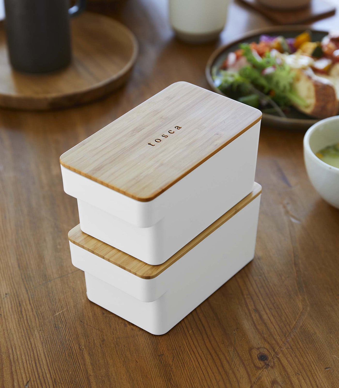 Airtight Food Storage Containers with Bamboo Lids - BPA-Free Kitchen Organization for Dry Goods, Flour, Sugar & Coffee - Perfect for Pantry, Home & Office Use