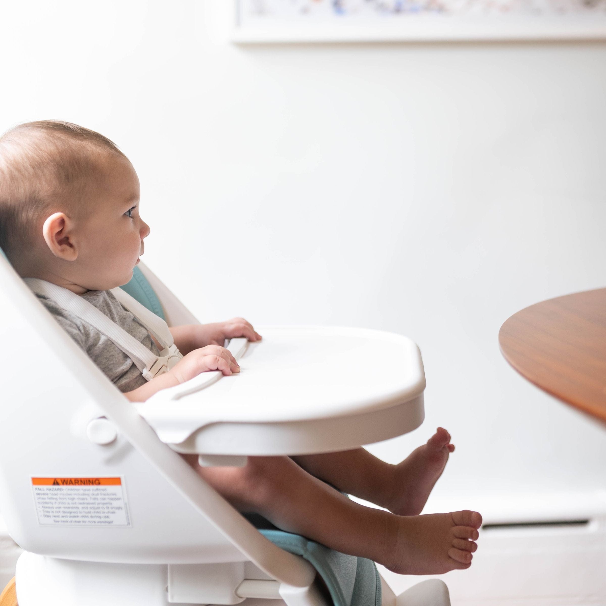 TruBliss 360° Rotating High Chair for Babies & Toddlers - Adjustable Height Convertible Baby Feeding Seat with Removable Tray - Perfect for Dining, Weaning & Playtime at Home