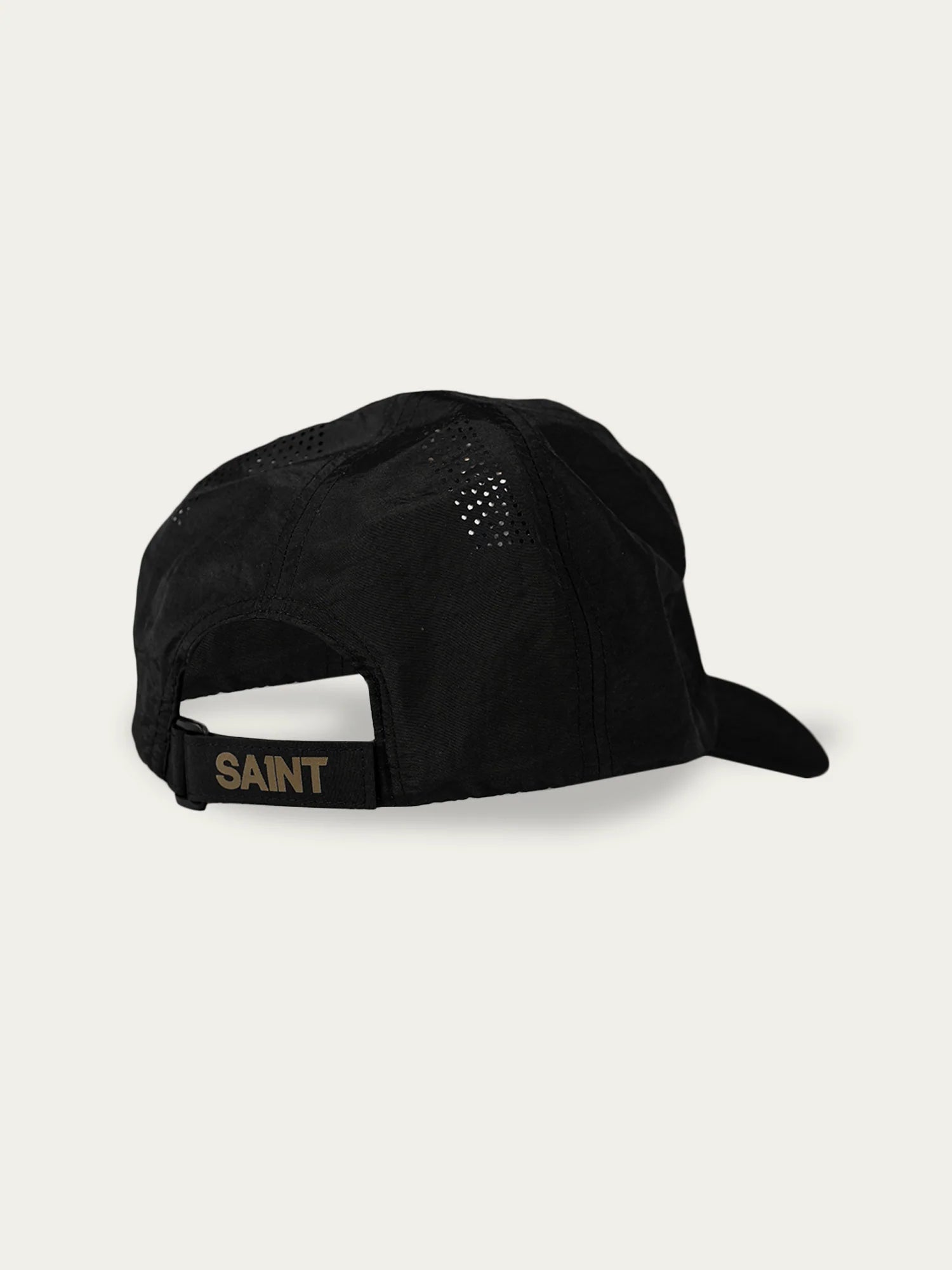 Saint Unisex Running Cap - Black | Lightweight & Breathable for Men & Women | Perfect for Jogging, Hiking & Outdoor Sports
