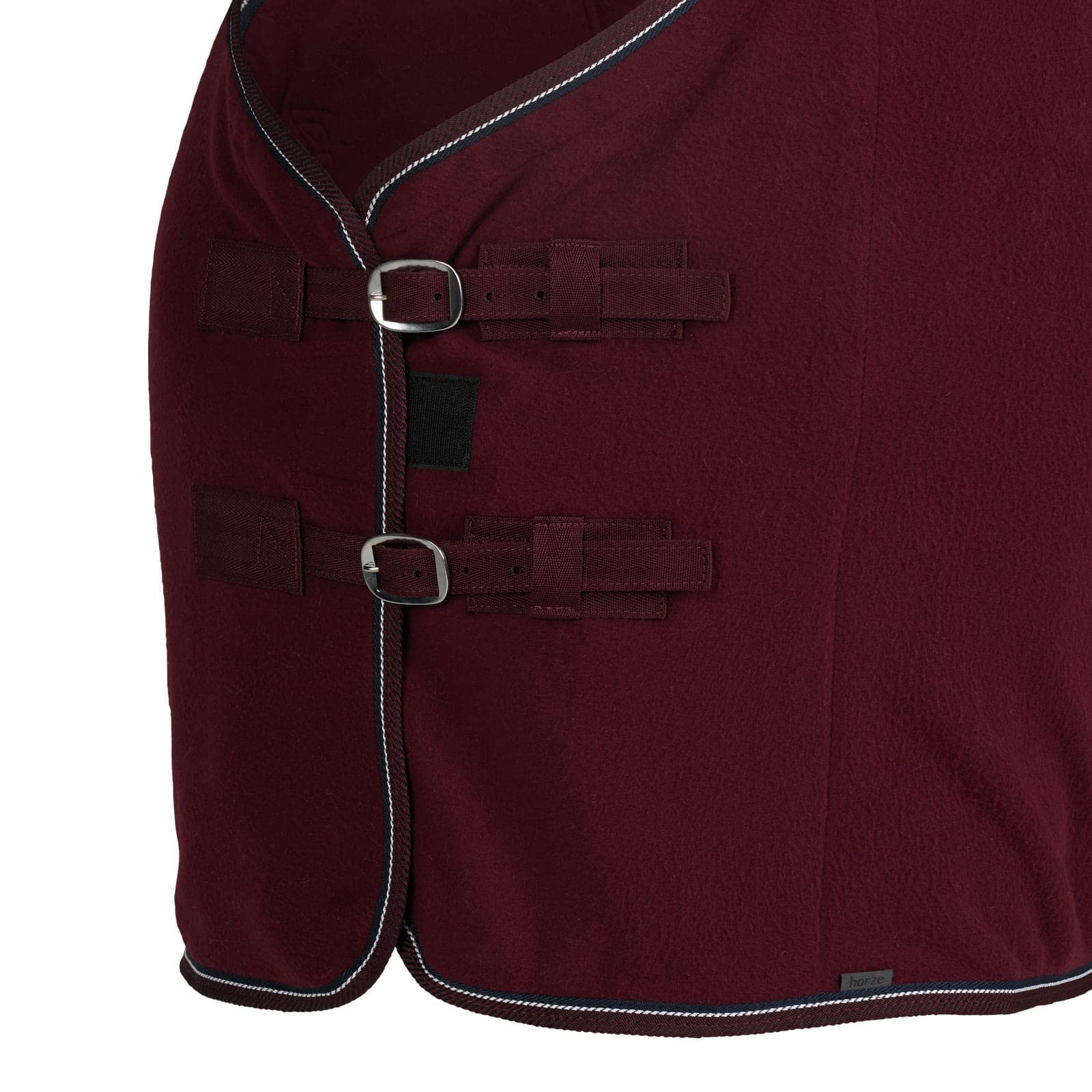 HORZE Kiel Fleece Cooler - Dark Red Horse Blanket 78 Inches - Lightweight Cooling Stable Blanket for Summer & Warm Weather Riding