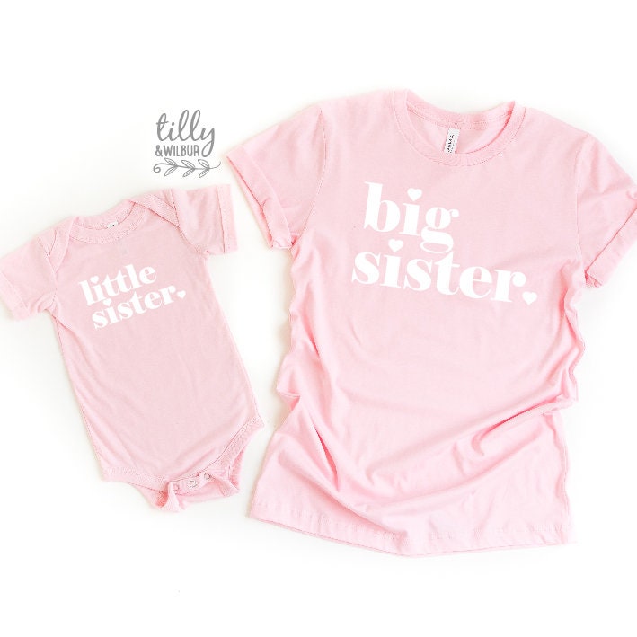 Big Sister and Little Sister Matching Outfits Set - Cute Sister Bonding Clothes for Photos, Holidays & Family Events