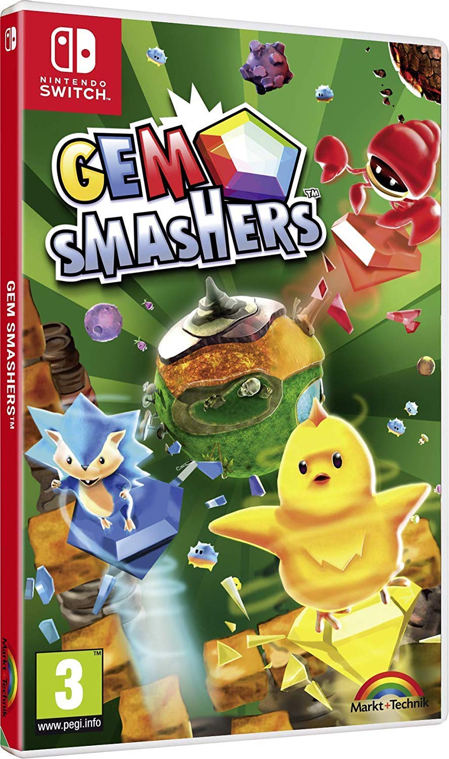 Gem Smashers - Nintendo Switch Game - UK Import Edition - Fun Family Party Game for Kids & Adults - Perfect for Game Nights & Multiplayer Entertainment