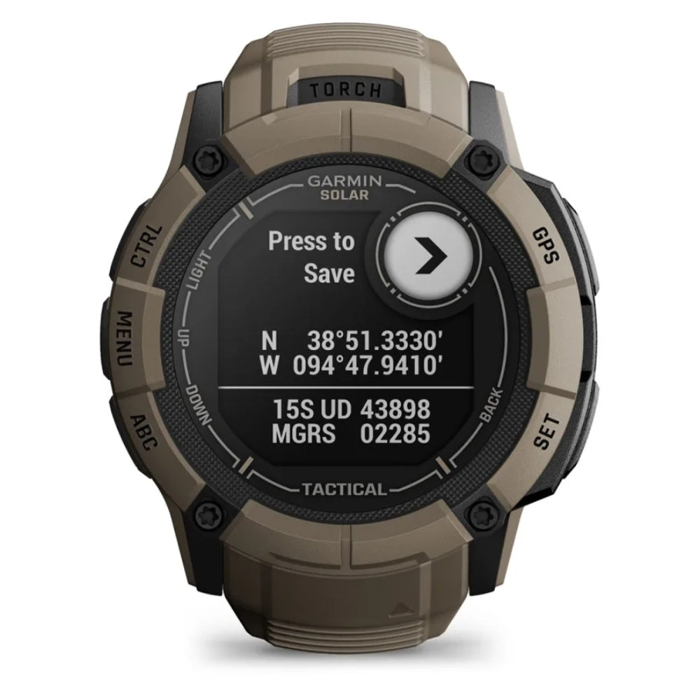Garmin Instinct 2X Solar Tactical Smartwatch - Rugged Outdoor GPS Watch with Solar Charging, Tactical Features & Health Monitoring for Military, Hiking & Adventure Activities