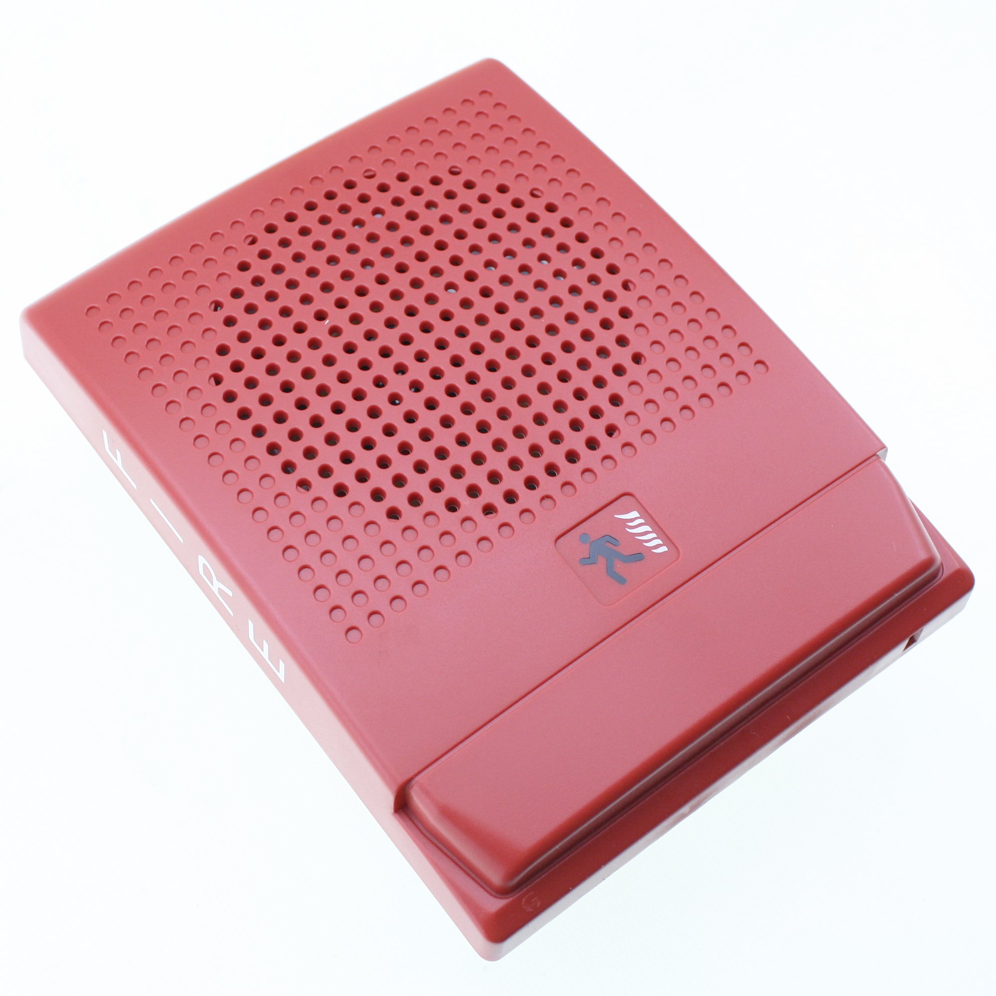 Edwards Red Fire Alarm Speakers 25Vrms with FIRE Marking G4RF-S2 - High Visibility Emergency Sound System for Commercial Buildings & Public Spaces