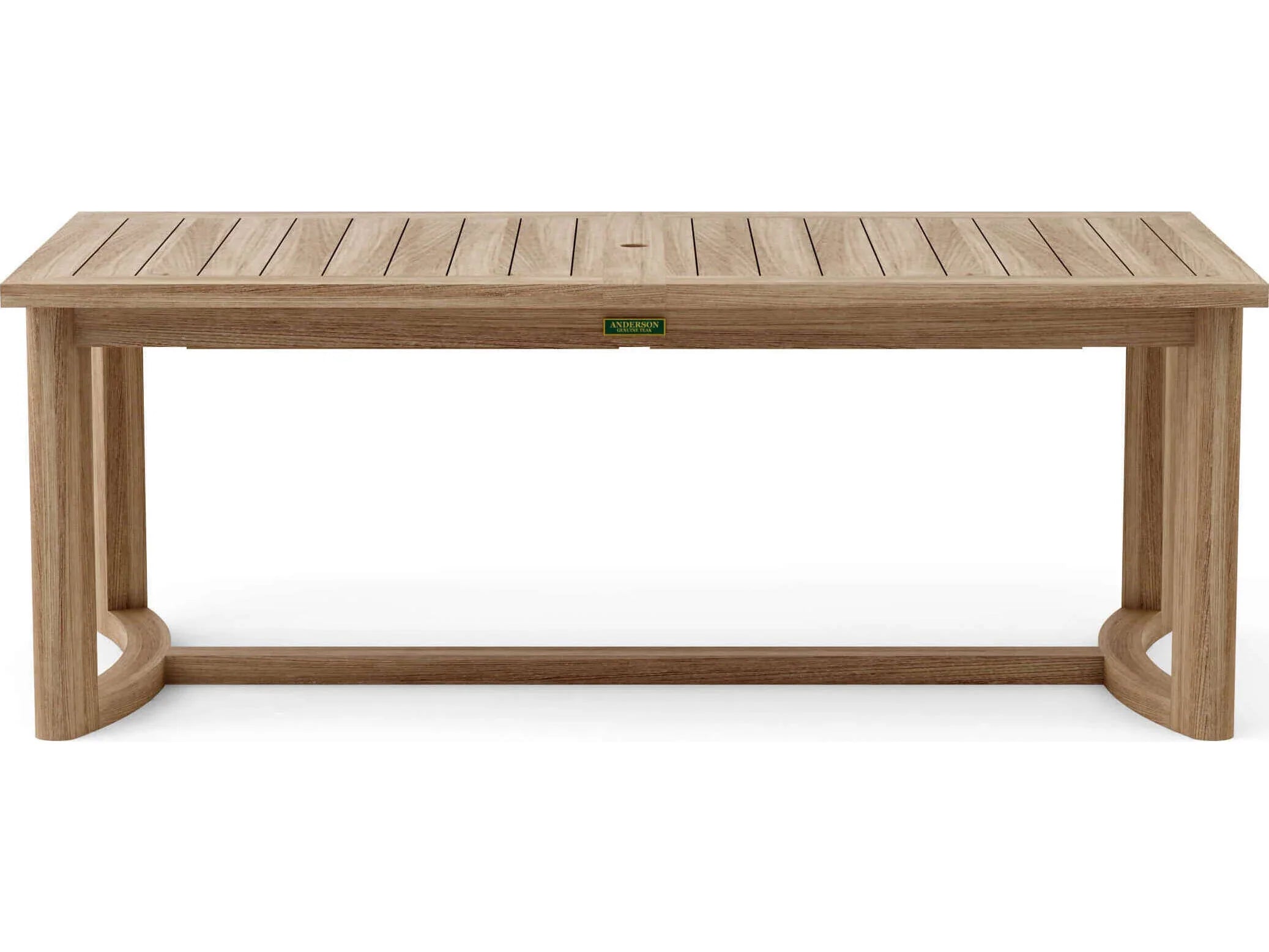 Anderson Teak Catania Outdoor Extension Dining Table DS 337 - Weather-Resistant Teak Wood Patio Table for Backyard, Garden & Poolside Entertaining
