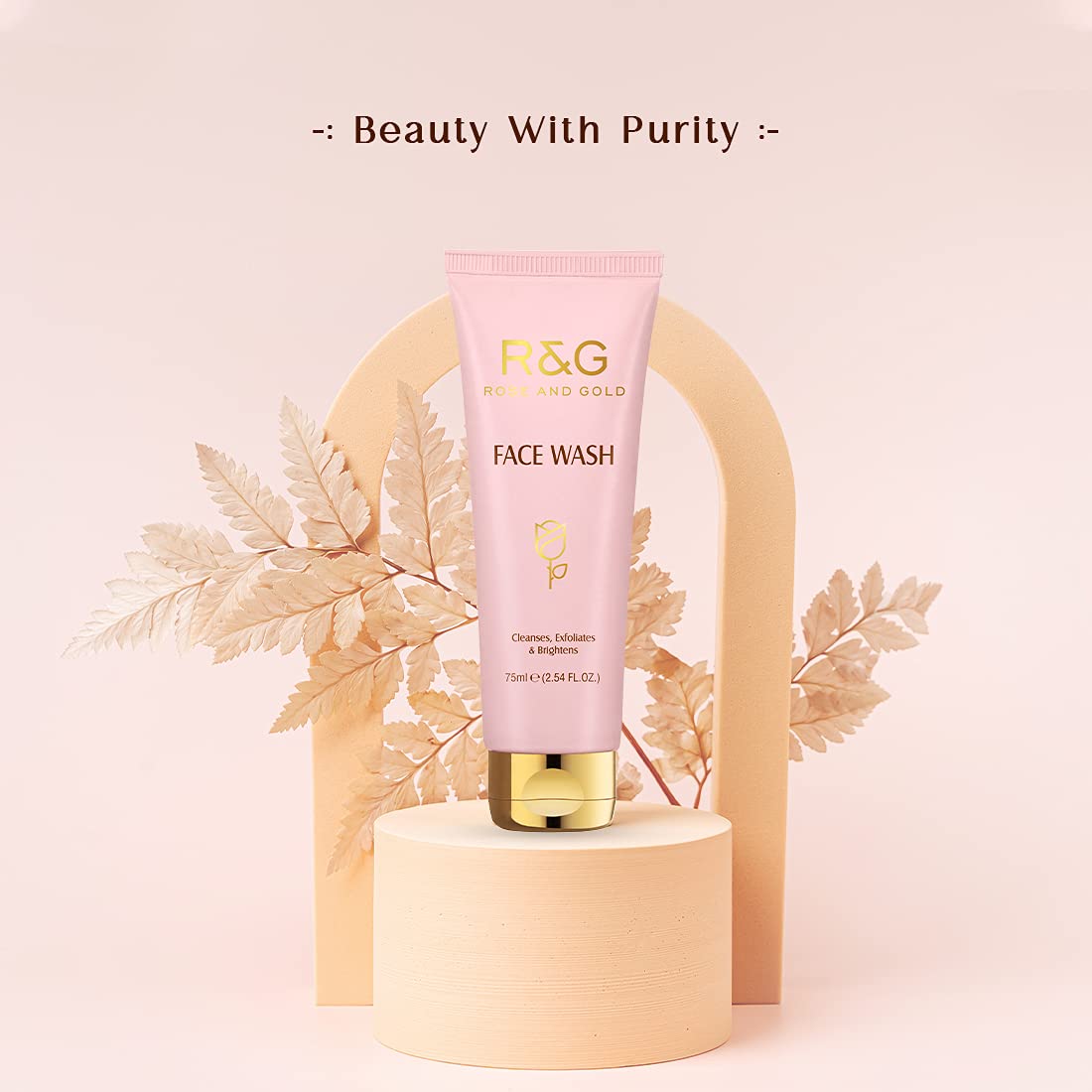 VASU R&G Face Wash 75ml - Gentle Exfoliating Cleanser for Brightening Skin | Removes Dead Skin Cells & Reduces Pigmentation | Reveals Healthier, Younger-Looking Complexion | Unisex Skincare | Perfect for Daily Use & Travel